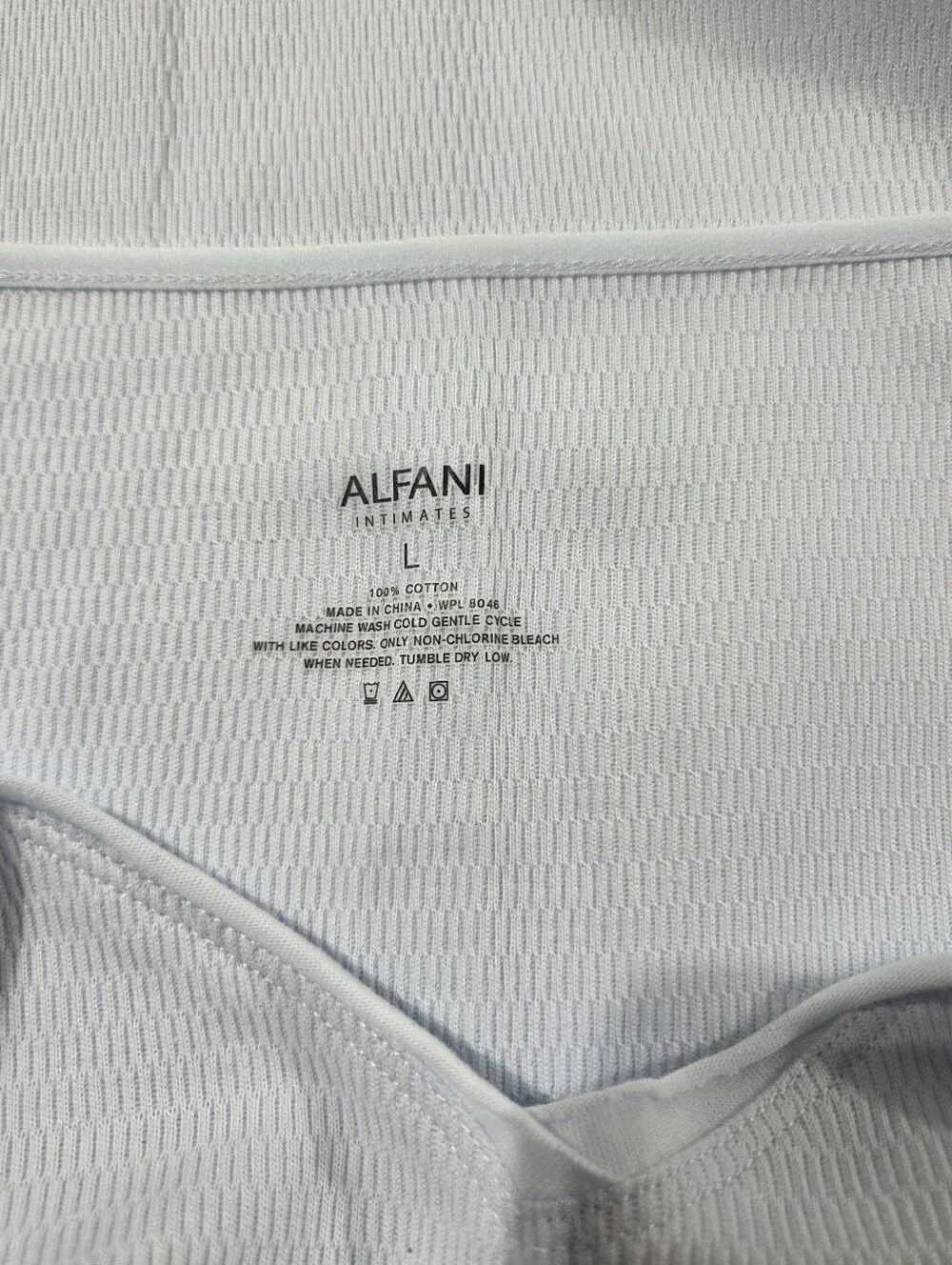 Alfani Light Blue Ribbed Cami & Pant Sleep Set